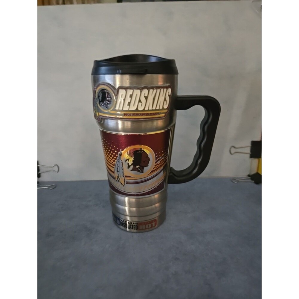 Rare  Stainless Steel Travel Tumbler Graphic NFL Washington Redskins (T-BB)